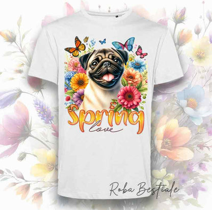 SPRING LOVE T-Shirt - PUG Fawn