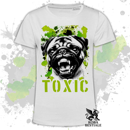 T-Shirt TOXIC - CARLINO - Bianca, Beige o Nera, dalla XS alla 5XL
