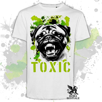 T-Shirt TOXIC - CARLINO - Bianca, Beige o Nera, dalla XS alla 5XL