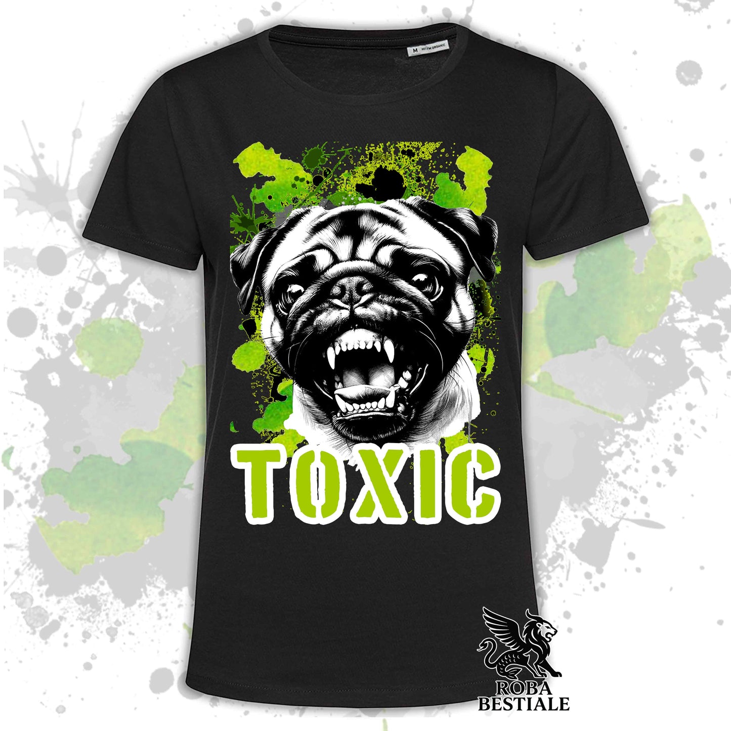 T-Shirt TOXIC - CARLINO - Bianca, Beige o Nera, dalla XS alla 5XL