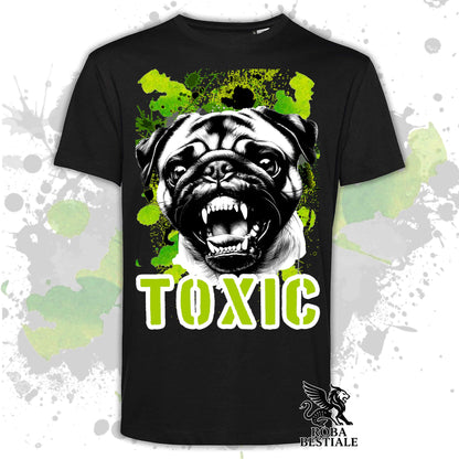 T-Shirt TOXIC - CARLINO - Bianca, Beige o Nera, dalla XS alla 5XL