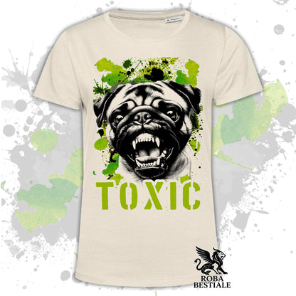 T-Shirt TOXIC - CARLINO - Bianca, Beige o Nera, dalla XS alla 5XL