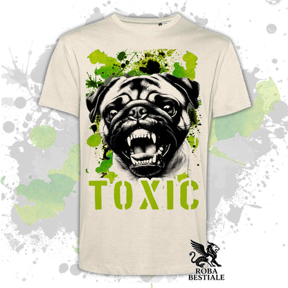 T-Shirt TOXIC - CARLINO - Bianca, Beige o Nera, dalla XS alla 5XL