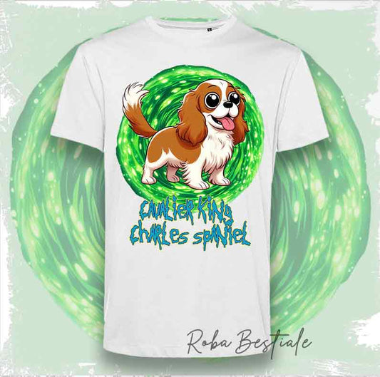 RICK &amp; MORTY T-Shirt - CAVALIER KING CHARLES SPANIEL Blenheim