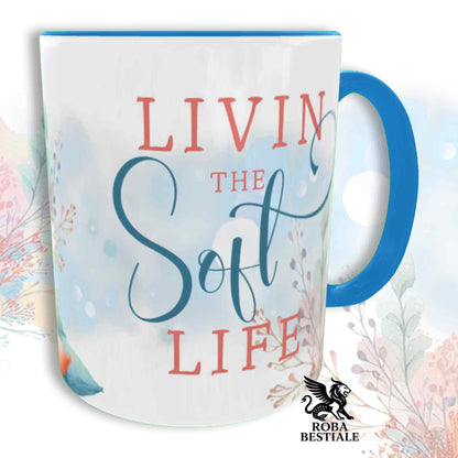 Tazza SOFT LIFE - CAVALIER KING CHARLES SPANIEL Black Tricolor - In Ceramica, colore a scelta - 330 ml