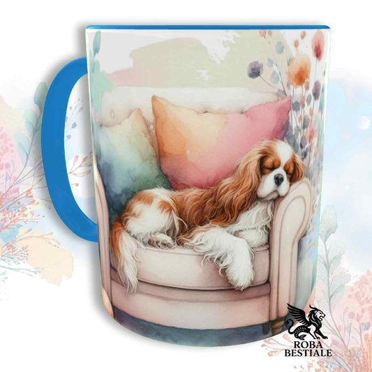 Tazza SOFT LIFE - CAVALIER KING CHARLES SPANIEL Blenheim - In Ceramica, colore a scelta - 330 ml