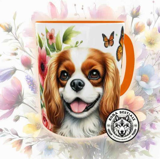SPRING LOVE mug - CAVALIER KING CHARLES SPANIEL