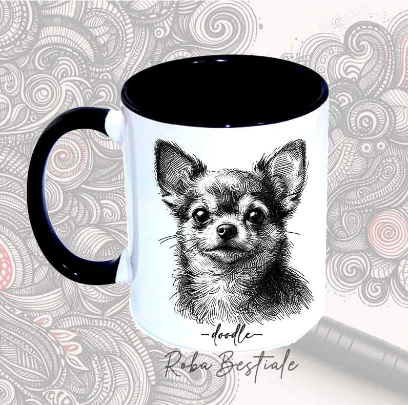 Tazza DOODLE - CHIHUAHUA a Pelo Corto