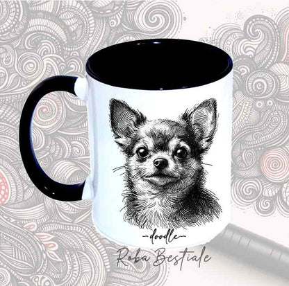 Tazza DOODLE - CHIHUAHUA a Pelo Corto