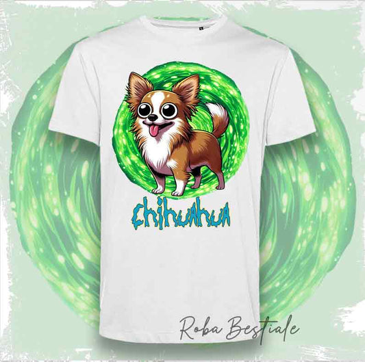 RICK &amp; MORTY T-Shirt - CHIHUAHUA Long Hair