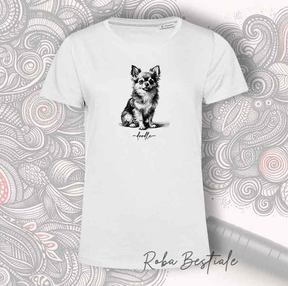 DOODLE T-Shirt - CHIHUAHUA Long Hair