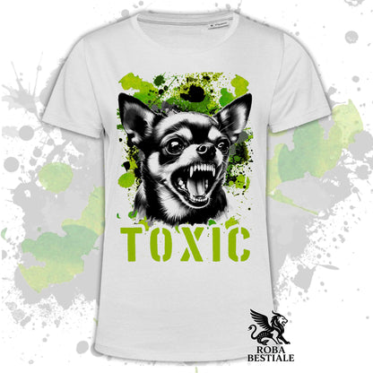 TOXIC T-Shirt - Short-Haired CHIHUAHUA - White, Beige, or Black for Men or Women - XS to 5XL