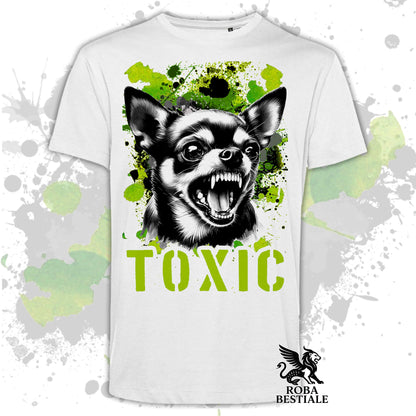TOXIC T-Shirt - Short-Haired CHIHUAHUA - White, Beige, or Black for Men or Women - XS to 5XL