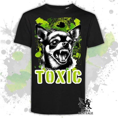 TOXIC T-Shirt - Short-Haired CHIHUAHUA - White, Beige, or Black for Men or Women - XS to 5XL