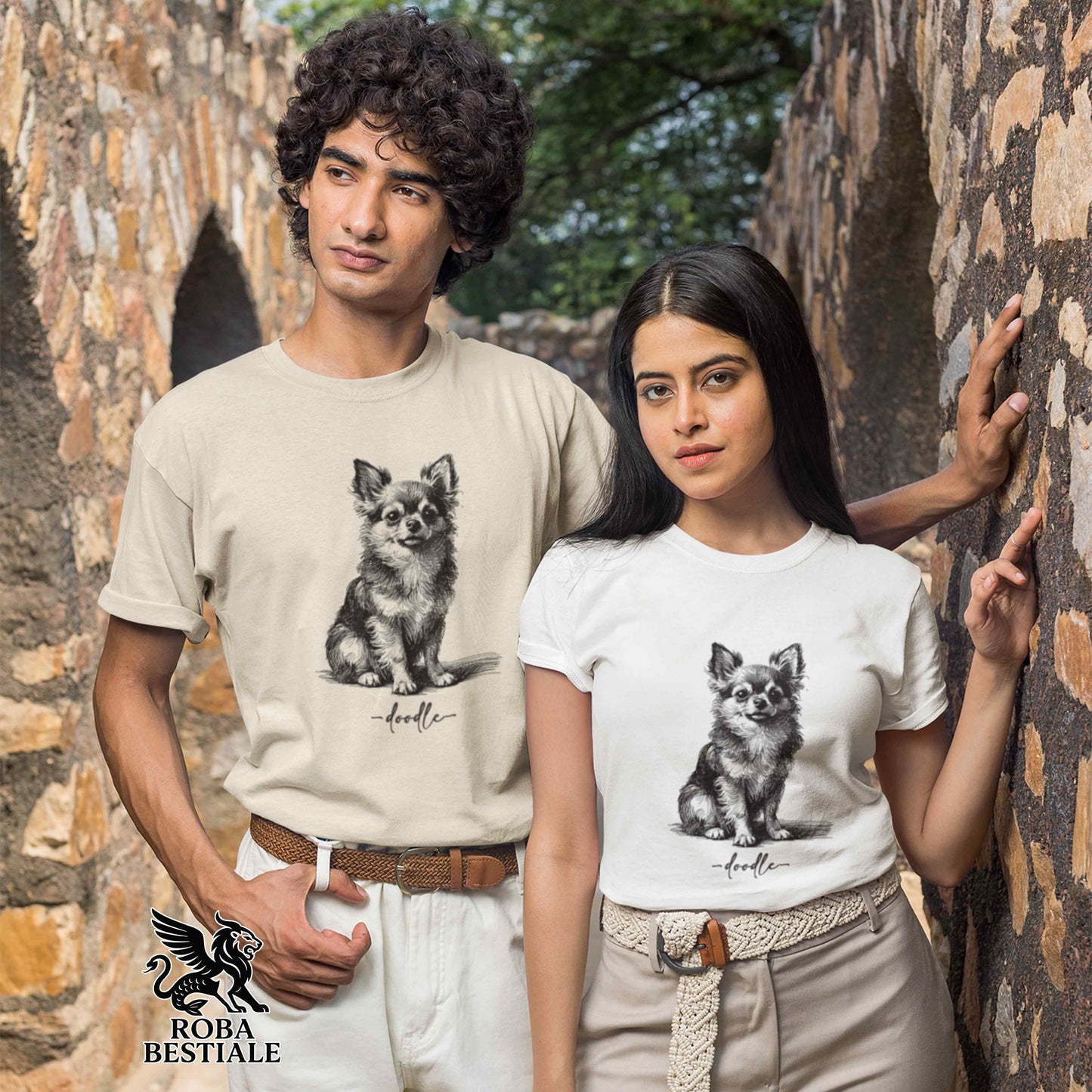 DOODLE T-Shirt - CHIHUAHUA Long Hair