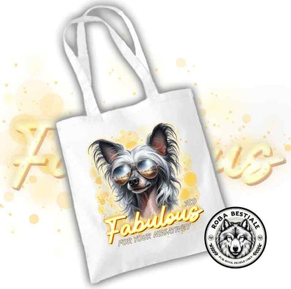 TOO FABULOUS Shopper - CHINESE CRESTED DOG