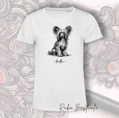DOODLE T-Shirt - CHINESE CRESTED DOG Hairless