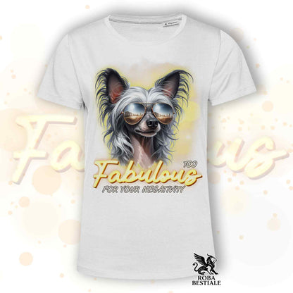 TOO FABULOUS - CHINESE CRESTED DOG T-Shirt Grey