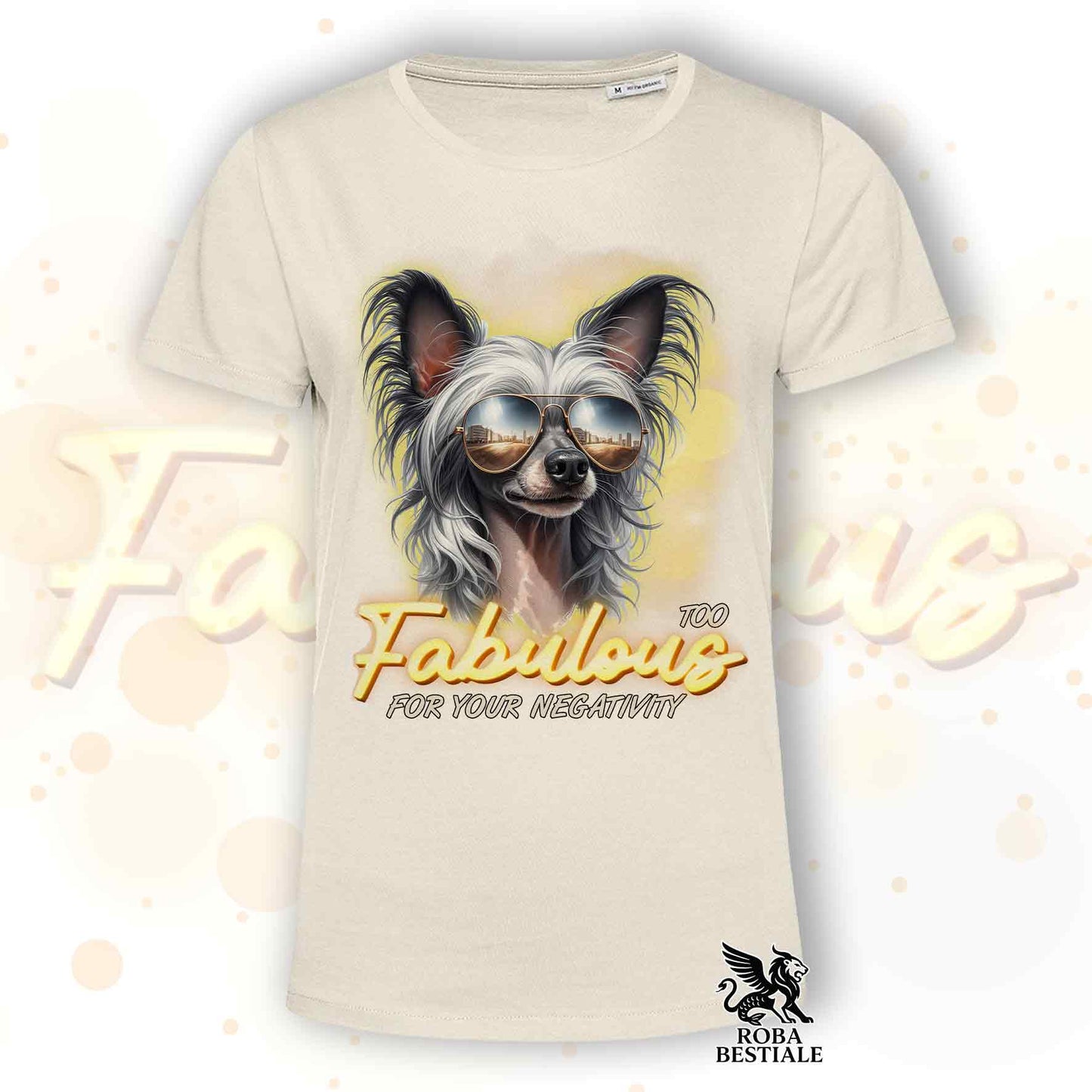 TOO FABULOUS - CHINESE CRESTED DOG T-Shirt Grey