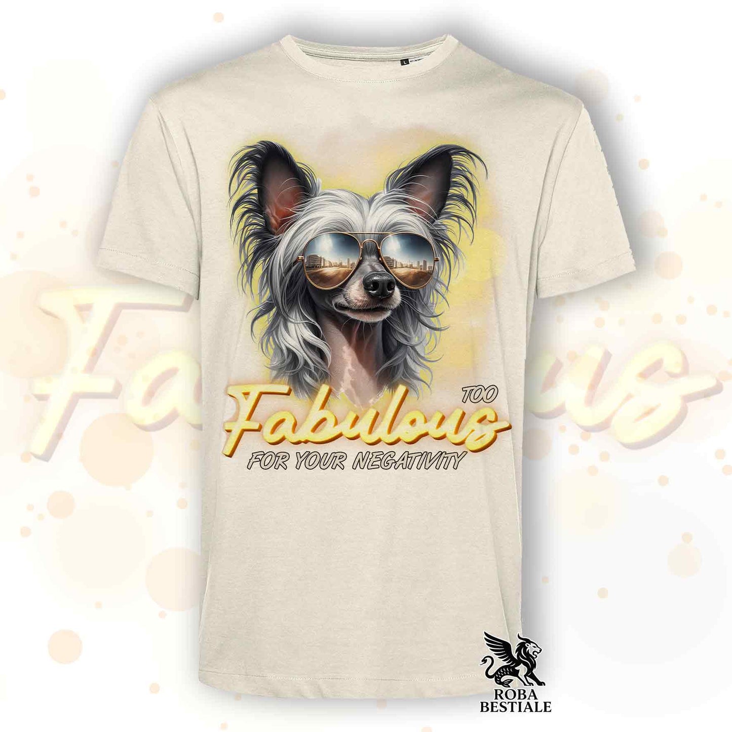 TOO FABULOUS - CHINESE CRESTED DOG T-Shirt Grey
