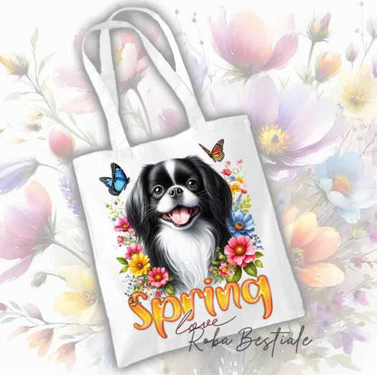Tote Bag CHINE JAPONAISE Blanc et Noir - Collection Spring Love