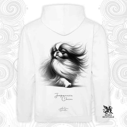 Sweat à capuche ACTION DOODLE - CHIN JAPONAIS - Avec capuche et grandes poches, plusieurs coloris, Unisexe - du XS au 3XL