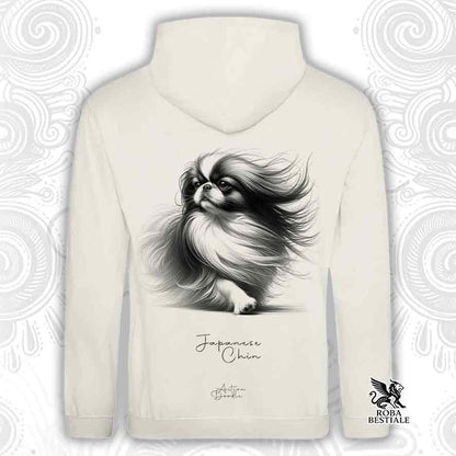 Sweat à capuche ACTION DOODLE - CHIN JAPONAIS - Avec capuche et grandes poches, plusieurs coloris, Unisexe - du XS au 3XL