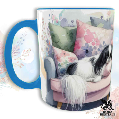 SOFT LIFE Mug - JAPANESE CHIN Black and White - Ceramic, color of your choice - 330 ml