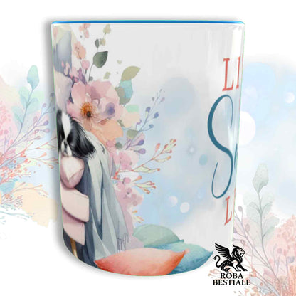 SOFT LIFE Mug - JAPANESE CHIN Black and White - Ceramic, color of your choice - 330 ml