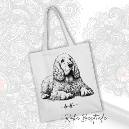 Shopper Doodle - Clumber Spaniel - Various colors available, 100% Cotton 