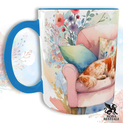 Tazza SOFT LIFE - COCKER SPANIEL INGLESE Arancio Roano - In Ceramica, colore a scelta - 330 ml