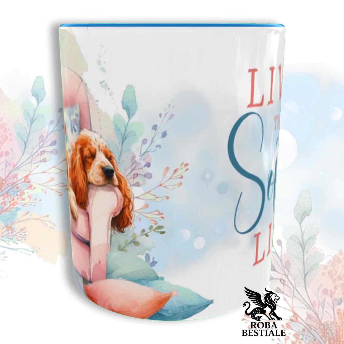Tazza SOFT LIFE - COCKER SPANIEL INGLESE Arancio Roano - In Ceramica, colore a scelta - 330 ml