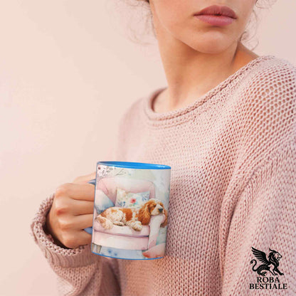 Tazza SOFT LIFE - COCKER SPANIEL INGLESE Arancio Roano - In Ceramica, colore a scelta - 330 ml