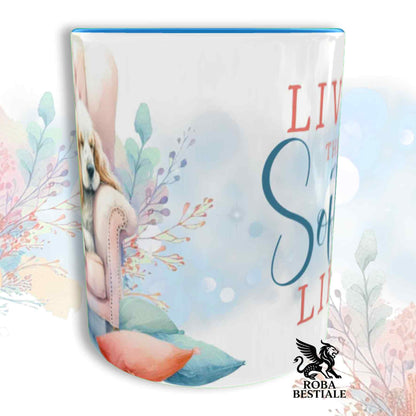 Tazza SOFT LIFE - COCKER SPANIEL INGLESE Bianco e Arancio - In Ceramica, colore a scelta - 330 ml