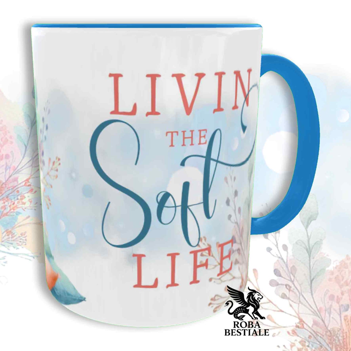 Tazza SOFT LIFE - COCKER SPANIEL INGLESE Bianco e Arancio - In Ceramica, colore a scelta - 330 ml