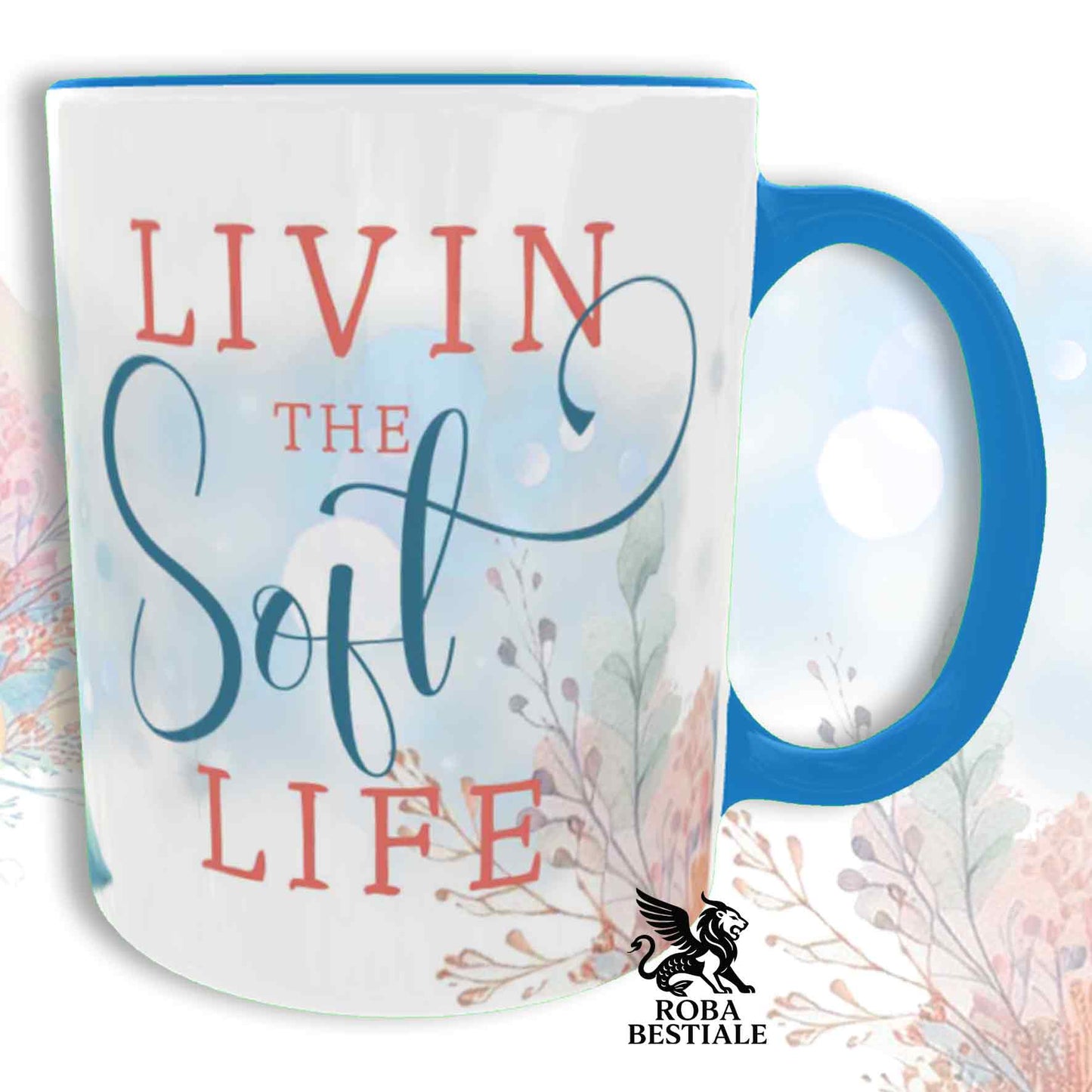 Tazza SOFT LIFE - COCKER SPANIEL INGLESE Bianco e Arancio - In Ceramica, colore a scelta - 330 ml