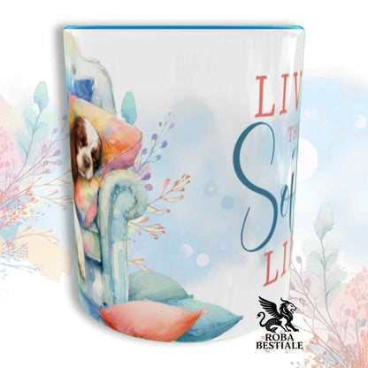 Tazza SOFT LIFE - COCKER SPANIEL INGLESE Bianco e Fegato - In Ceramica, colore a scelta - 330 ml
