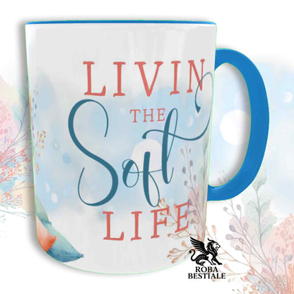 Tazza SOFT LIFE - COCKER SPANIEL INGLESE Bianco e Fegato - In Ceramica, colore a scelta - 330 ml