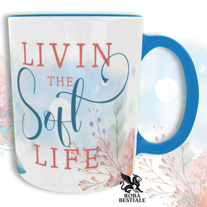 Tazza SOFT LIFE - COCKER SPANIEL INGLESE Bianco e Fegato - In Ceramica, colore a scelta - 330 ml