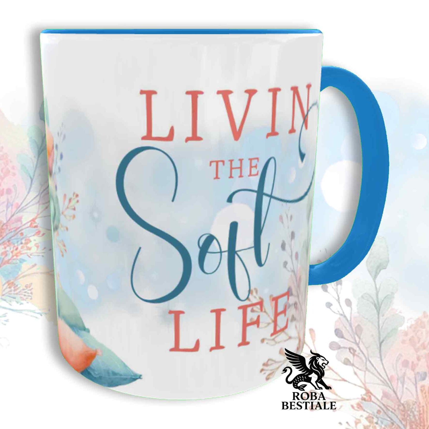 Tazza SOFT LIFE - COCKER SPANIEL INGLESE Bianco e Limone - In Ceramica, colore a scelta - 330 ml