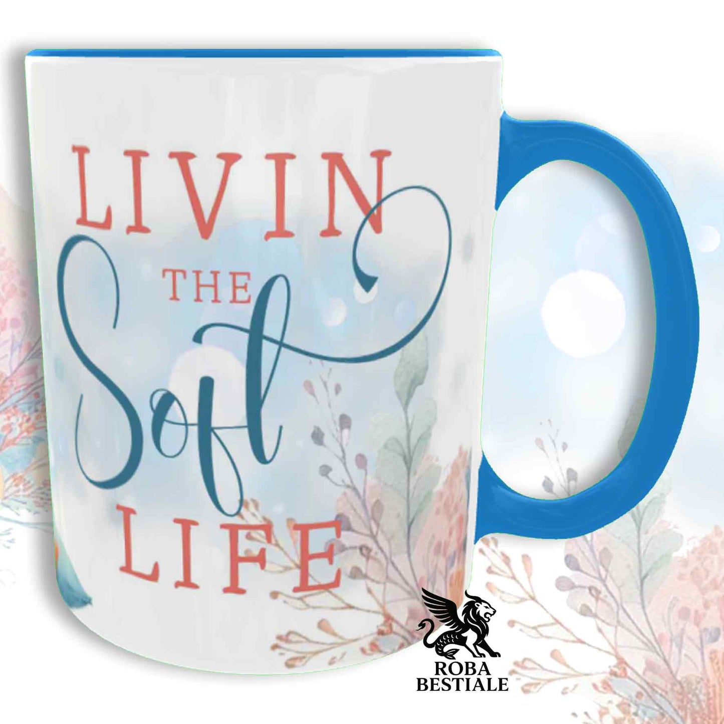 Tazza SOFT LIFE - COCKER SPANIEL INGLESE Bianco e Limone - In Ceramica, colore a scelta - 330 ml