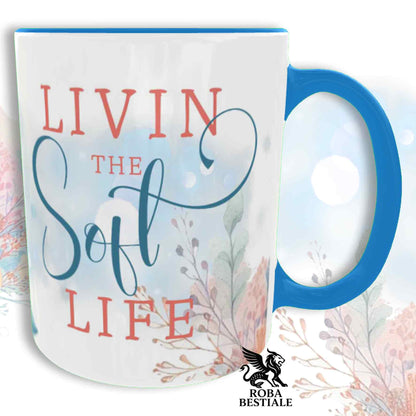 Tazza SOFT LIFE - COCKER SPANIEL INGLESE Bianco e Nero - In Ceramica, colore a scelta - 330 ml