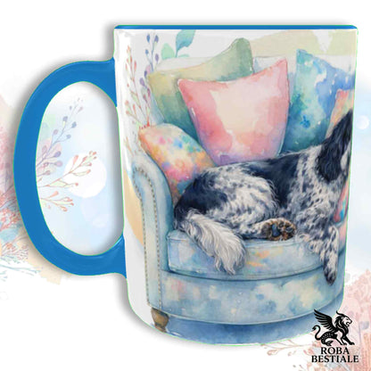 Tazza SOFT LIFE - COCKER SPANIEL INGLESE Blue Roano - In Ceramica, colore a scelta - 330 ml