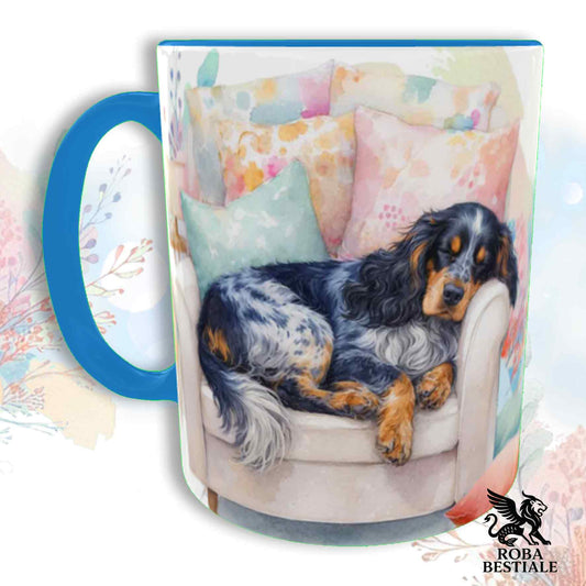 Tazza SOFT LIFE - COCKER SPANIEL INGLESE Blue Roano Focato - In Ceramica, colore a scelta - 330 ml