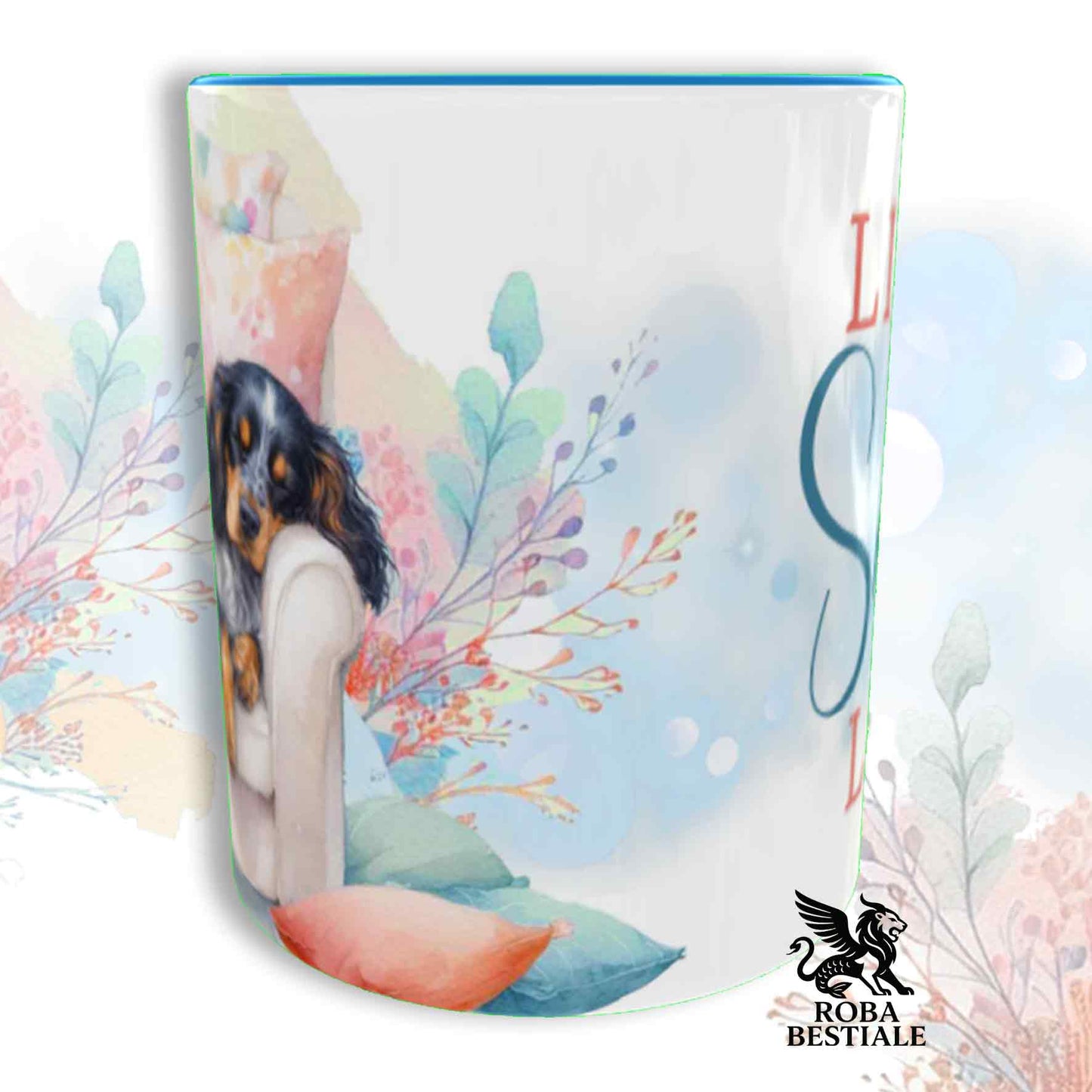 Tazza SOFT LIFE - COCKER SPANIEL INGLESE Blue Roano Focato - In Ceramica, colore a scelta - 330 ml