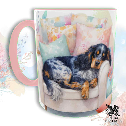Tazza SOFT LIFE - COCKER SPANIEL INGLESE Blue Roano Focato - In Ceramica, colore a scelta - 330 ml