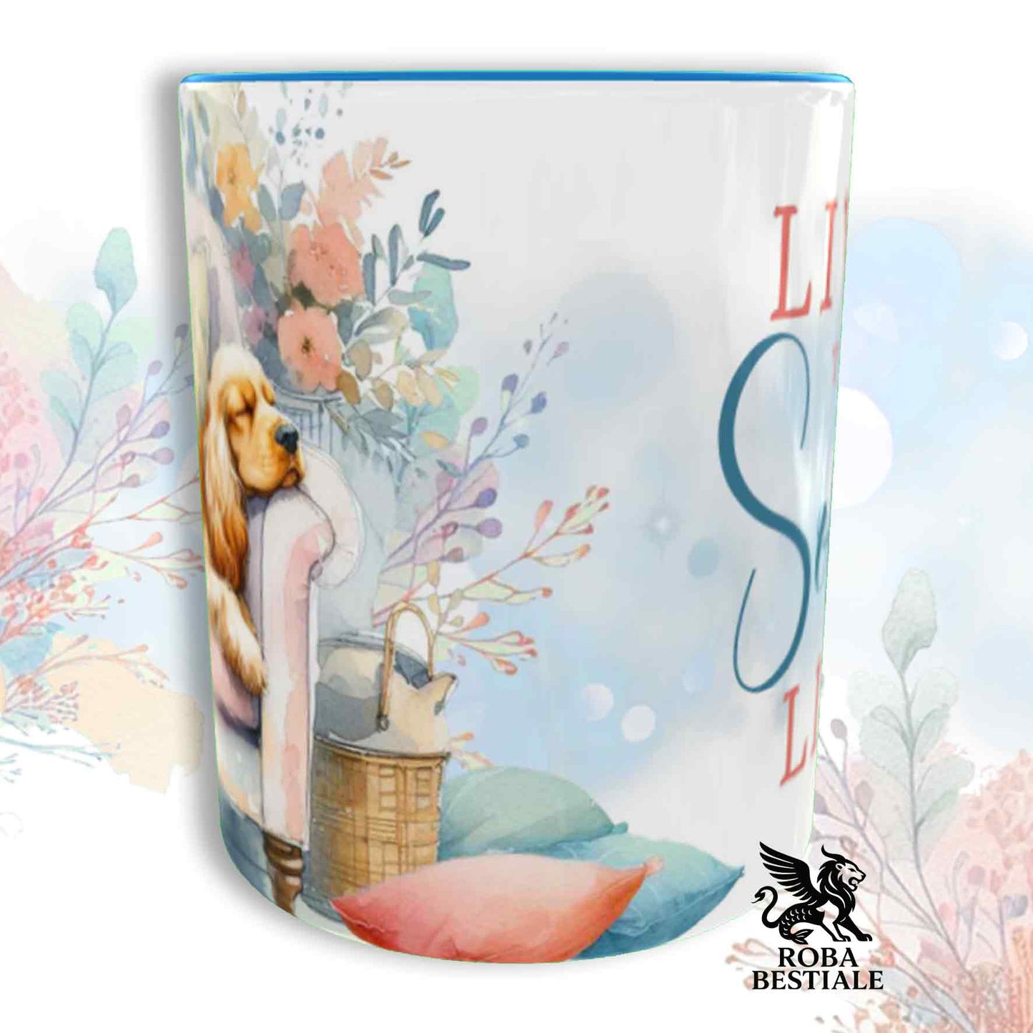 Tazza SOFT LIFE - COCKER SPANIEL INGLESE Dorato - In Ceramica, colore a scelta - 330 ml