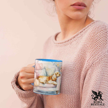 Tazza SOFT LIFE - COCKER SPANIEL INGLESE Dorato - In Ceramica, colore a scelta - 330 ml