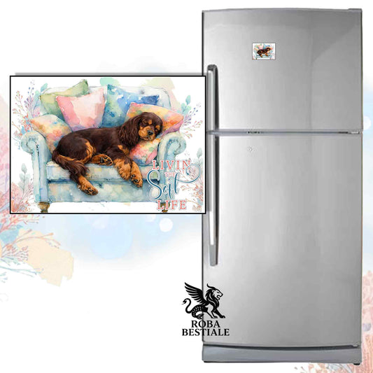 Calamita SOFT LIFE - COCKER SPANIEL INGLESE Fegato Focato - in MDF - 7x5 cm