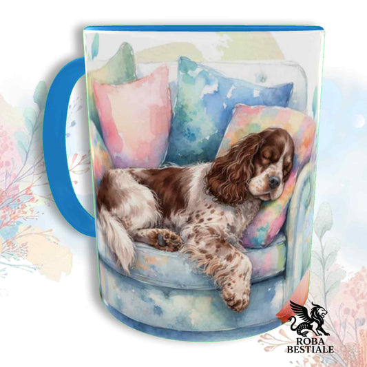 Tazza SOFT LIFE - COCKER SPANIEL INGLESE Fegato Roano - In Ceramica, colore a scelta - 330 ml